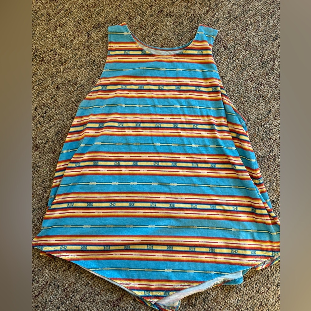 Western Print Tank Top